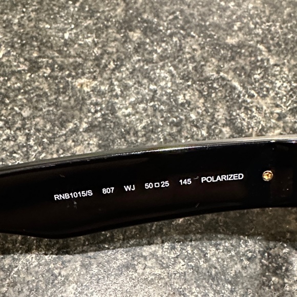 Rag & Bone Polarized Sunglasses Black RN1015/S Wayfarer Unisex - Picture 4 of 9
